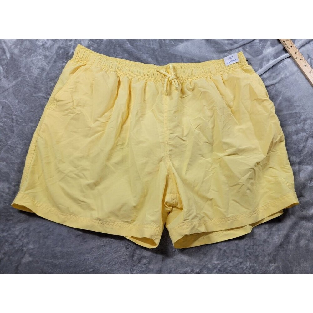 Roundtree & Yorke Caribbean 40-44in waist Swim Shorts Trunks Yellow, lined,‎ 2XB